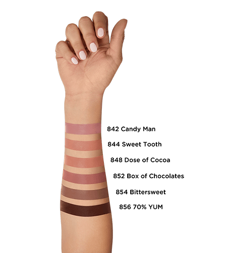 Tinta labbra Infaillible Les Chocolats 848 Dose Of Cocoa Campione Braccio